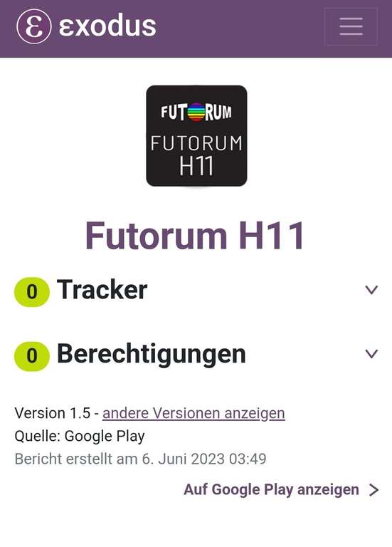 Futorum H11 Digital Zifferblatt (WearOS Watchface, digital)(Google Play Store)