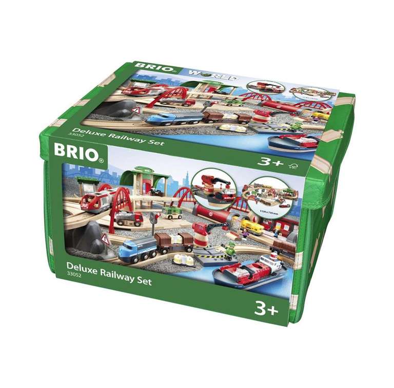 Brio Straßen & Schienen Bahn Set Deluxe (33052)