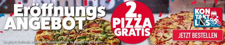[LOKAL Troisdorf] Dominos 2 Pizzen für 1 - Neueröffnung