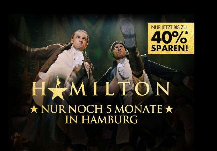 Hamilton Musical bis zu 40% z. B. Kategorie 3 für 55,43€