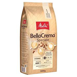 [PRIME/Sparabo] Melitta BellaCrema La Crema oder Speciale Ganze Kaffee-Bohnen 1kg, Kaffeebohnen für Kaffee-Vollautomat, mittlere Röstung