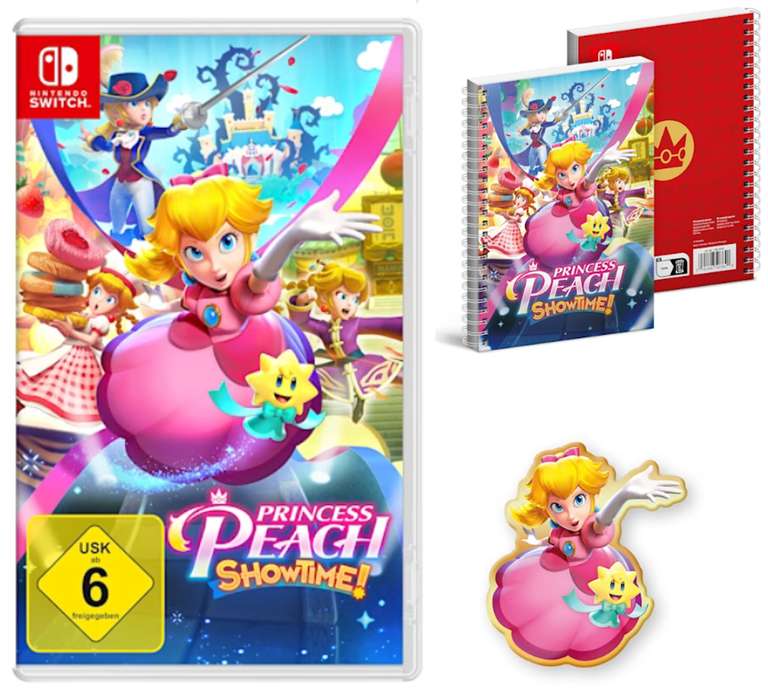 [Nintendo.de store / Switch] Princess Peach: Showtime! Gratis: Ringbuch & Pin für 59,99€. Mit Shopper-Tasche für 67,99€. Jetzt Vorbestellbar