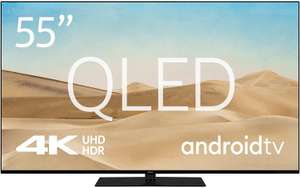 Nokia Smart TV - 55 Zoll QLED TV mit Android TV (4K UHD, WLAN, HDR, Triple Tuner DVB-C/S2/T2, Sprachsteuerung) für 416,49€ (Metro)