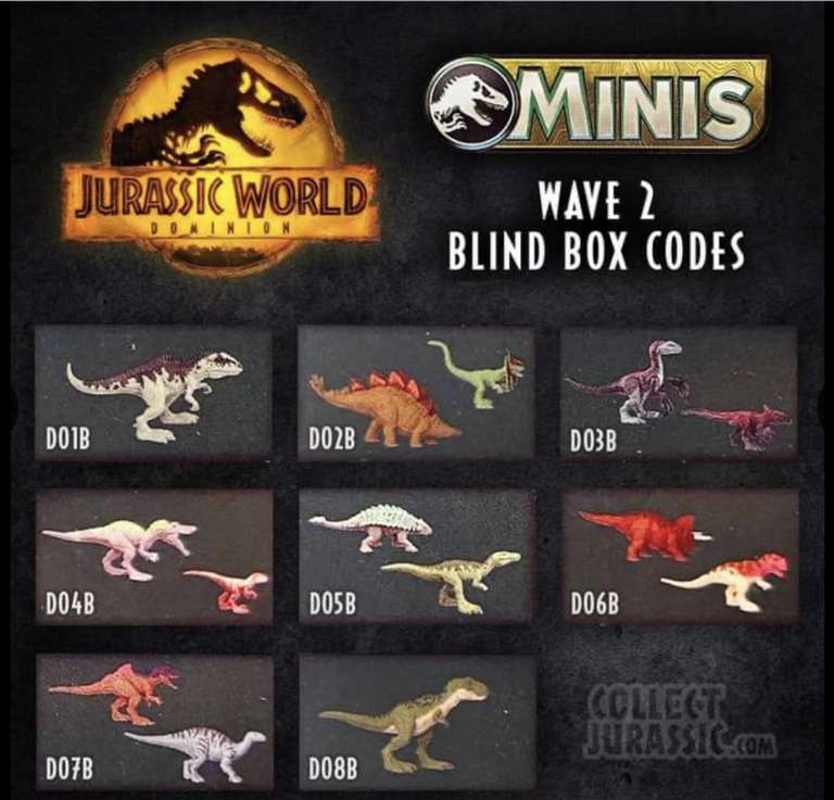 (Smyth Toys Frankfurt) 3 für 2: Jurassic World Dominion Mini Dinosaurier Figuren