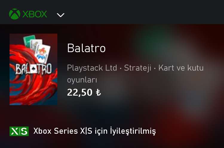 [Xbox Store Türkei] Balatro