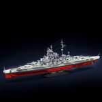 159° - 12GO 98006 Schlachtschiff Tirpitz | 1:300 | 2738 Klemmbausteine | 1,6ct/Teil | Elite: 41,12€