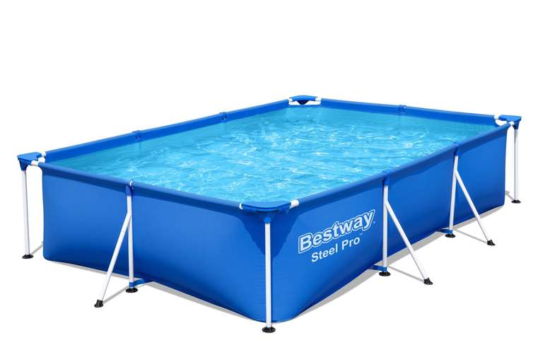 Bestway Pools Sammeldeal (5), z.B. Steel Pro Frame Pool-Set, eckig, mit Filterpumpe 300x201x66 cm für 59,50€ [Metro]