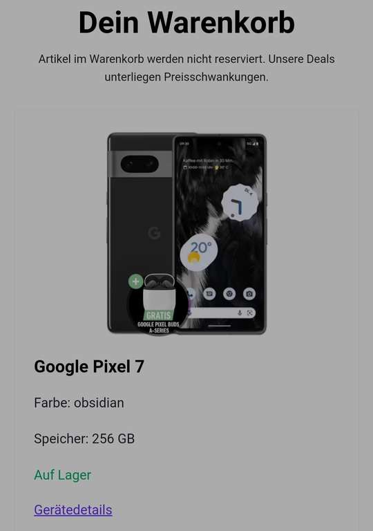 O2 Netz: Google Pixel 7 256GB & Pixel Buds A im Free M Boost Allnet/SMS Flat 40GB 5G für 29,99€/Monat, 4,95€ Zuzahlung, 39,99€ AG