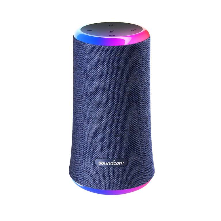 Soundcore by Anker Flare II Bluetooth Lautsprecher LED-Beleuchtung IPX7 blau
