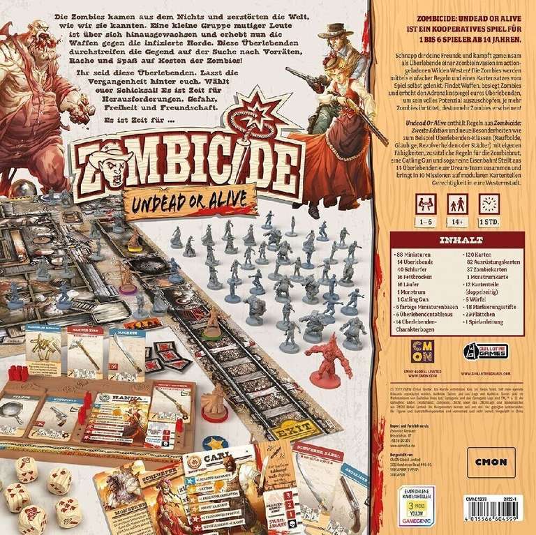 Zombicide Undead or Alive | Bestpreis | Brettspiel | BGG: 8.1 | Komplexität: 2.43 | 60 Minuten