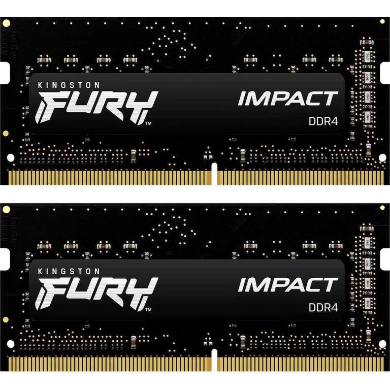32GB (2x16GB) KINGSTON FURY Impact DDR4-3200 CL20 Gaming Notebookspeicher Kit -> Newsletter Rabatt möglich
