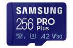 Samsung PRO Plus microSD 256 GB, inkl. USB-Kartenleser 33,99€ - inkl. SD-Adapter 24,99€