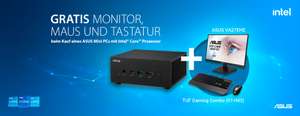 Asus Monitor VA27EHE und Tastatur als Zugabe auch für preiswerte Mini-PC/Barebones - z.B. ASUS PN41-BBC129MVS1 Barebone Mini PC