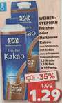 [Kaufland] 3x Weihenstephan Frischer oder Haltbarer Kakao 3,5% für 0,96 € pro 1l-Packung (Angebot + Coupon) - bundesweit
