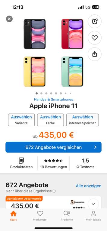 Apple IPhone 11 64GB black - Lokal Ludwigsburg