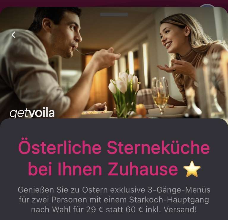 [Telekom Magenta Moments] 3-Gänge Getvoila-Kochbox