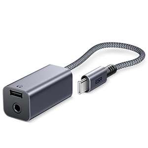 [Prime] ESR 2-in-1 USB-C auf 3,5mm Kopfhörer Adapter mit PD Schnellladung