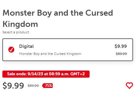 [Nintendo.de] Monster Boy and the Cursed Kingdom - Nintendo Switch - digitaler Kauf