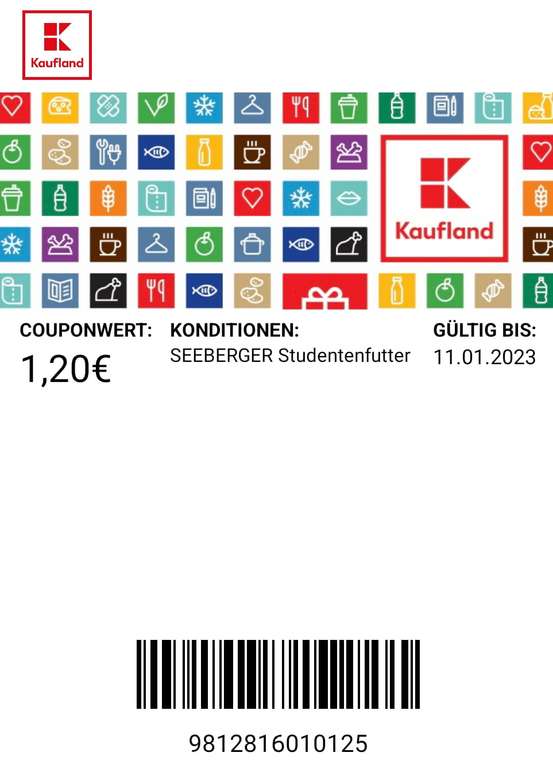 [Kaufland] Seeberger Studentenfutter 150 g für 0,79 € (Angebot + Coupon)