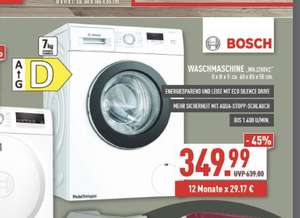 [LOKAL Marktkauf Rhein-Ruhr] Bosch WAJ280V2 Waschmaschine 7kg, EEK D,