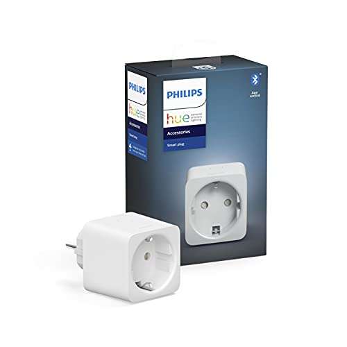 [Prime / MM Abholung] Philips Hue Smart Plug, smarte ZigBee Steckdose mit Bluetooth, kompatibel mit Alexa