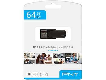 [Pearl] PNY 64 GB USB-2.0-Speicherstick Attaché 4