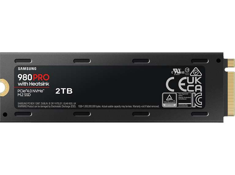 SAMSUNG 980 PRO mit Heatsink 2 TB (PS5 kompatibel)