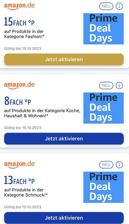 (Amazon & Payback) Übersicht Payback Amazon Coupon zu Prime Deal Days