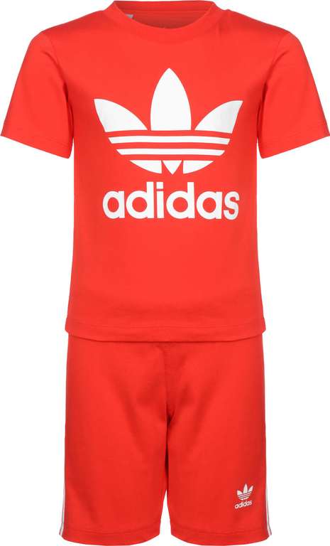 adidas Mini-Kit: Baby/Kleinkinder Set aus T-Shirt und Hose (Gr. 62 - 104) für 9,99 € zzgl. Versand