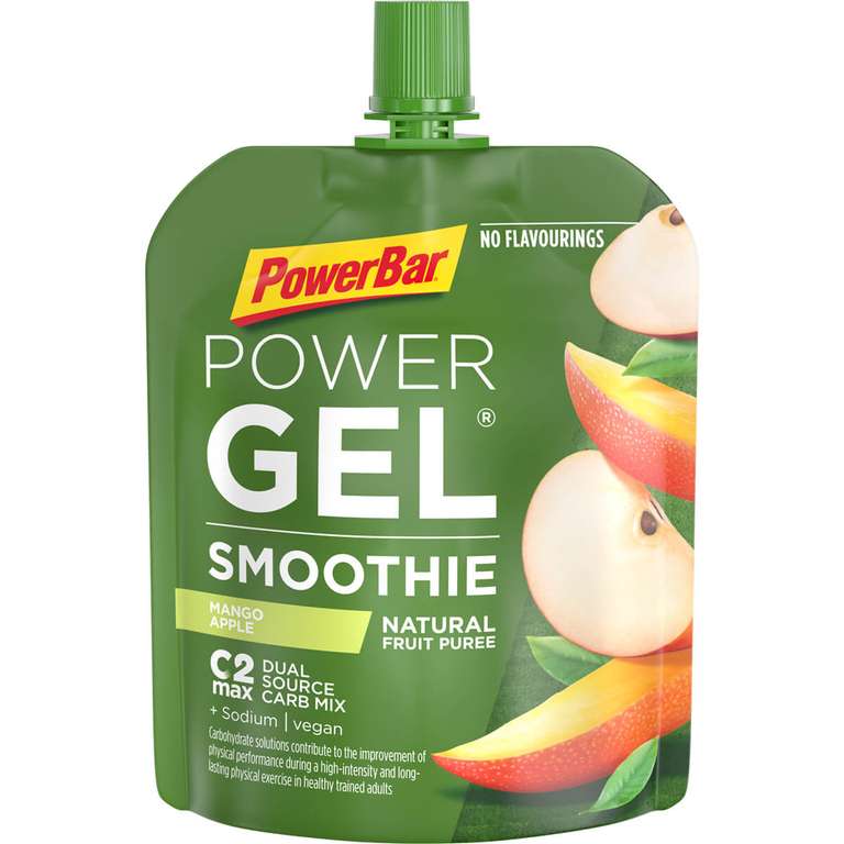 Powerbar PowerGel Smoothie - Fruchtpüree mit Kohlenhydraten - 16x90g mit 30% Gutscheincode Mindestumsatz: 30€