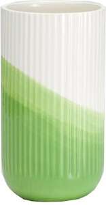 Vitra Herringbone Vase geriffelt, grün, Design: Shay Alkalay und Yael Mer [Designbestseller und CB]