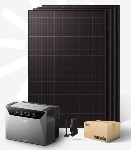 Neuster Speicher ANKER Pro4 + 2000wp Balkonkraftwerk inkl. Versand und Smart Meter Gen.2 + 4x3m MC Verlängerungskabel