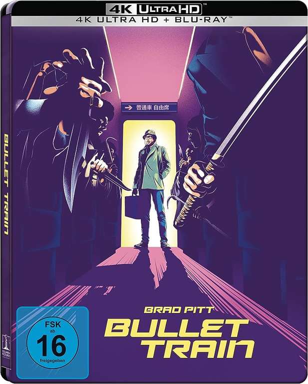 Bullet Train (4K Ultra HD) (Steelbook) [Blu-ray]