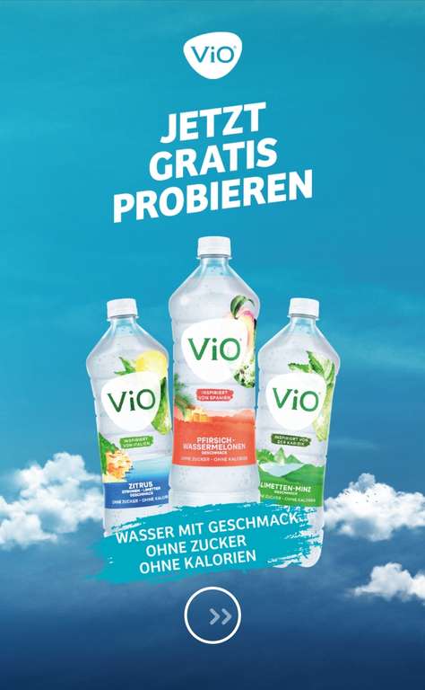 Vio Wasser mit Geschmack gratis testen couponplatz bis 26.11.