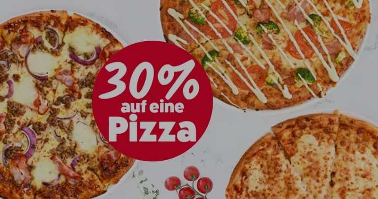 Domino‘s 30% Rabatt Angebot auf Pizza [10€ MBW]