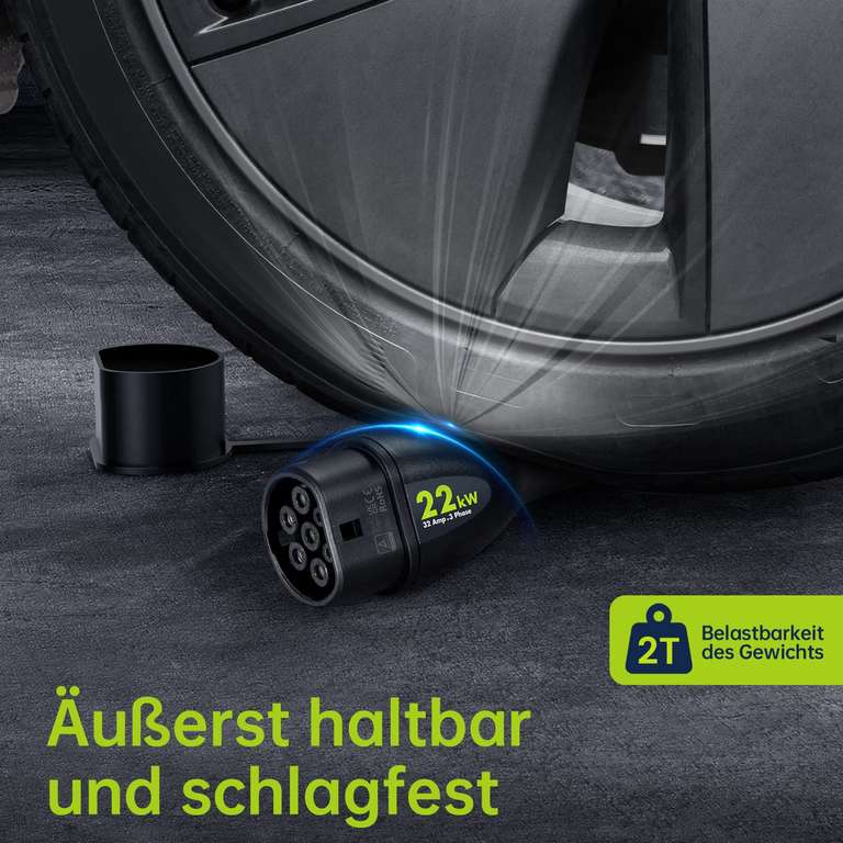 SYNCWIRE 22kW 5m Ladekabel IP54 inkl. Tasche *TÜV Rheinland zertifiziert*