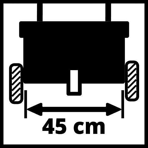 Einhell Streuwagen GC-SR 12, 45 cm Streubreite, 12 l, Doppelschubbügel, beidseitiger Schnappverschluss, korrosionsfeste Walze (Prime)