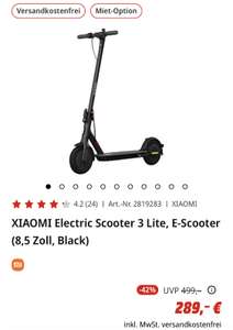 XIAOMI Electric Scooter 3 Lite schwarz & weiß • E-Scooter • Media Markt / Saturn