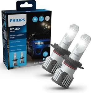 Philips Ultinon Pro6000 Boost H7-LED Scheinwerferlampe mit Straßenzulassung (PH11972U60BX2)