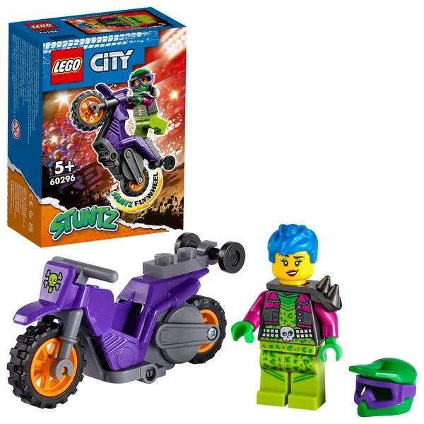 LEGO City Stuntz | 60309 Selfie, 60296 Wheelie oder 60310 Maskottchen | 60299 Stunt-Wettbewerb Set für 9€ | mit Schwungradantrieb [Kultclub]