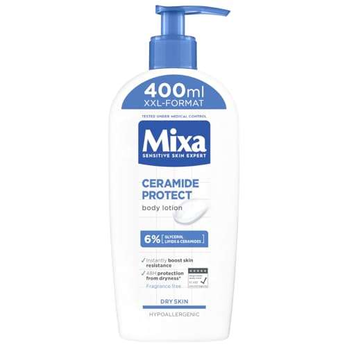 Mixa Hautstärkende Creme für sehr trockene und beanspruchte Haut, Ceramide Protect oder Urea Cica Repair+, 1x 400ml (Prime Spar-Abo)