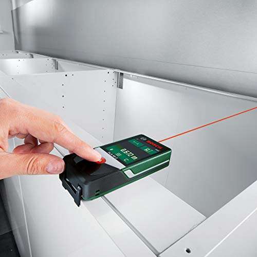 Bosch Laser Entfernungsmesser PLR 50 C (Messbereich: 0,05 – 50 m, Touchscreen-Display, in Kartonschachtel)