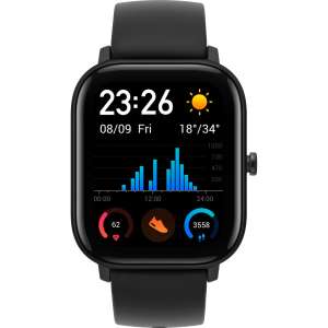 Amazfit GTS Smartwatch 43 mm, schwarz matt B-Ware neuwertig [RETOURA]
