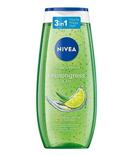 3x NIVEA Lemongrass & Oil, Waterlily & Oil oder Creme Sensitive Duschgel (250 ml) (Prime Spar-Abo)