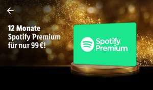 12 Monate Spotify Premium zum Preis von 10 Monaten