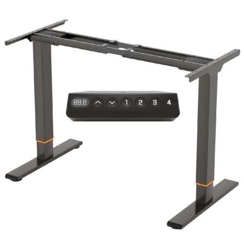 FLEXISPOT EB2 eklektisch Höhenverstellbarer Schreibtisch (schwarz/silber/weis)