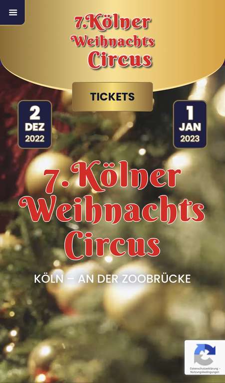 [lokal] Kölner Weihnachts Circus 2 für 1