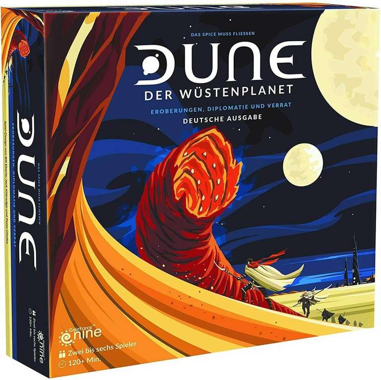 Dune - Der Wüstenplanet | Brettspiel (Area Control) für 2 - 6 Personen ab 14 J. | ca. 120+ Min. | BGG: 8.0 / Komplexität: 3.99