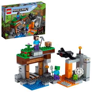 LEGO Minecraft 21166 Die verlassene Mine Bauset, Zombiehöhle mit Figuren: Schleim, Steve und Spinne (Prime/Galxus)