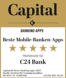 C24 Bank – 165€ Werbeprämie! (70€ Einladungscode + 50€ Gutschein + 45€ C24-Partnerprogramm)
